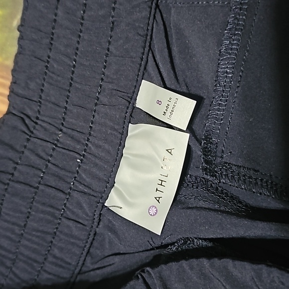 Athleta Blue Straight Athleisure Pants Size 8 - Picture 3 of 5